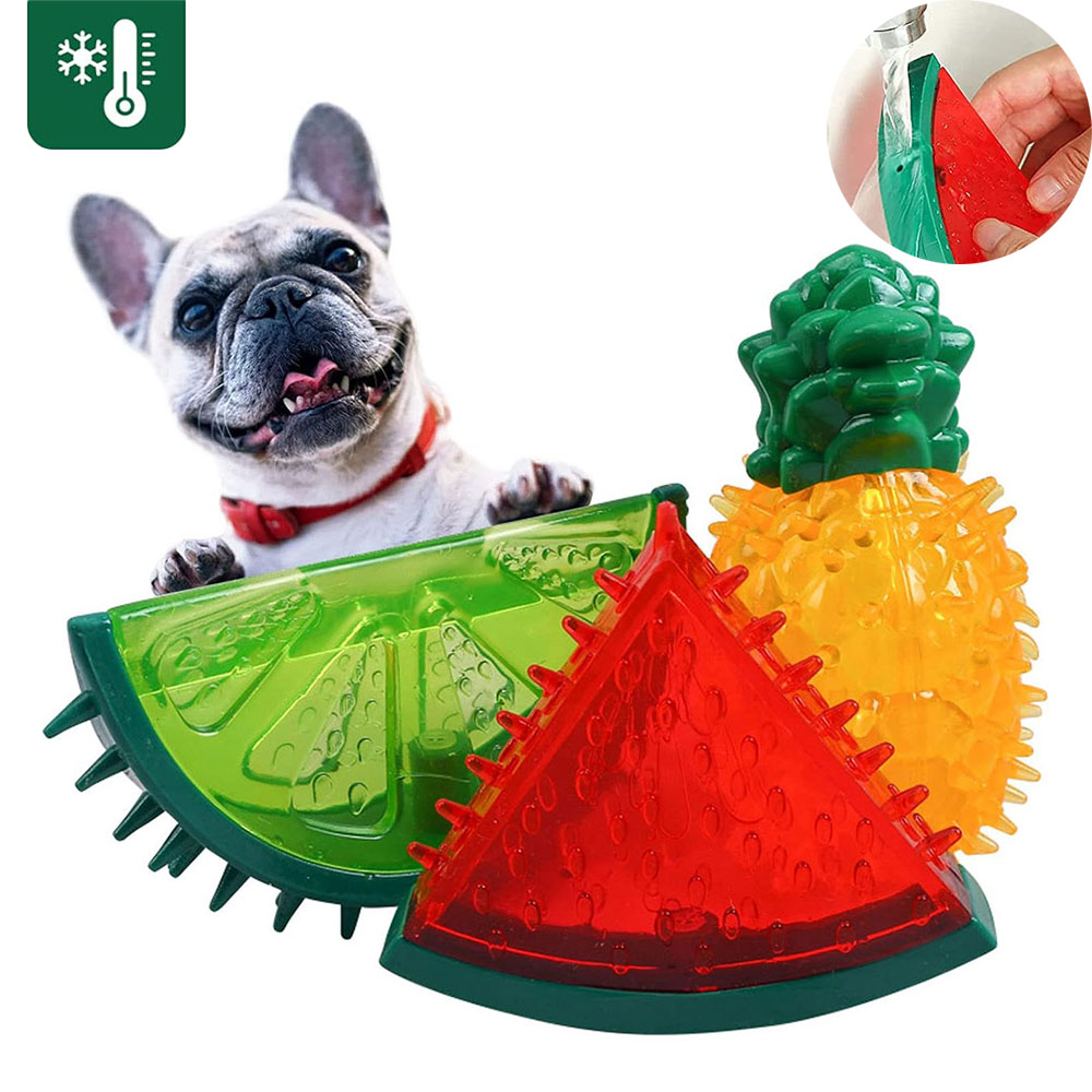 Indestructible Dog Chew Toy - 반려동물용 냉각 기능이 있는 씹는 장난감,