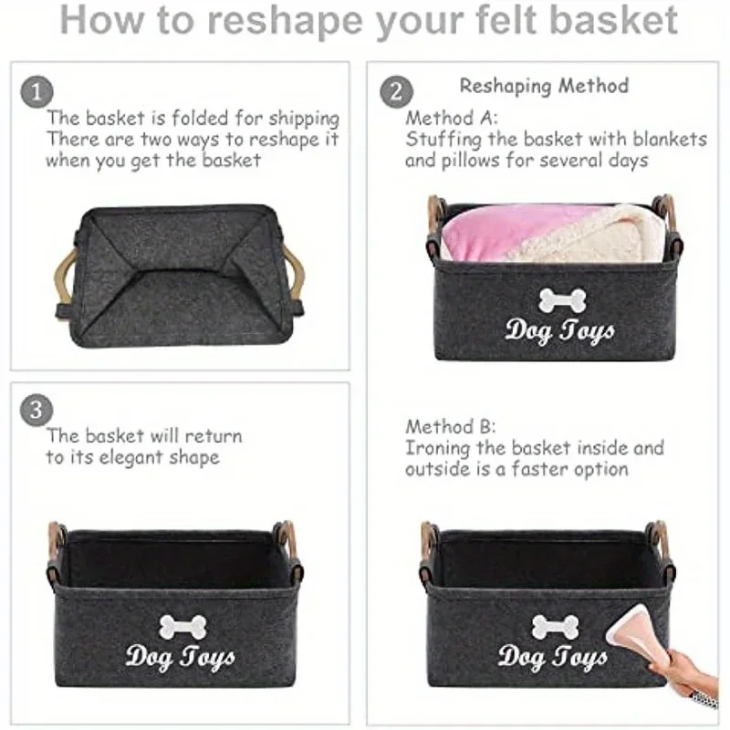 펠트 애완동물 장난감 상자, 개 장난감 상자, 보관 바 - Indestructible Dog Chew Toy 리뷰 및 가격